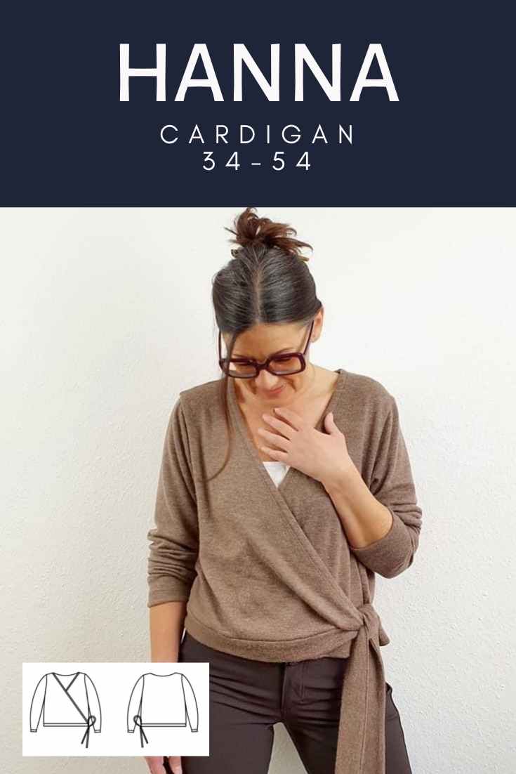 Hanna - Sewing Pattern Wrap Cardigan - FinasIdeen