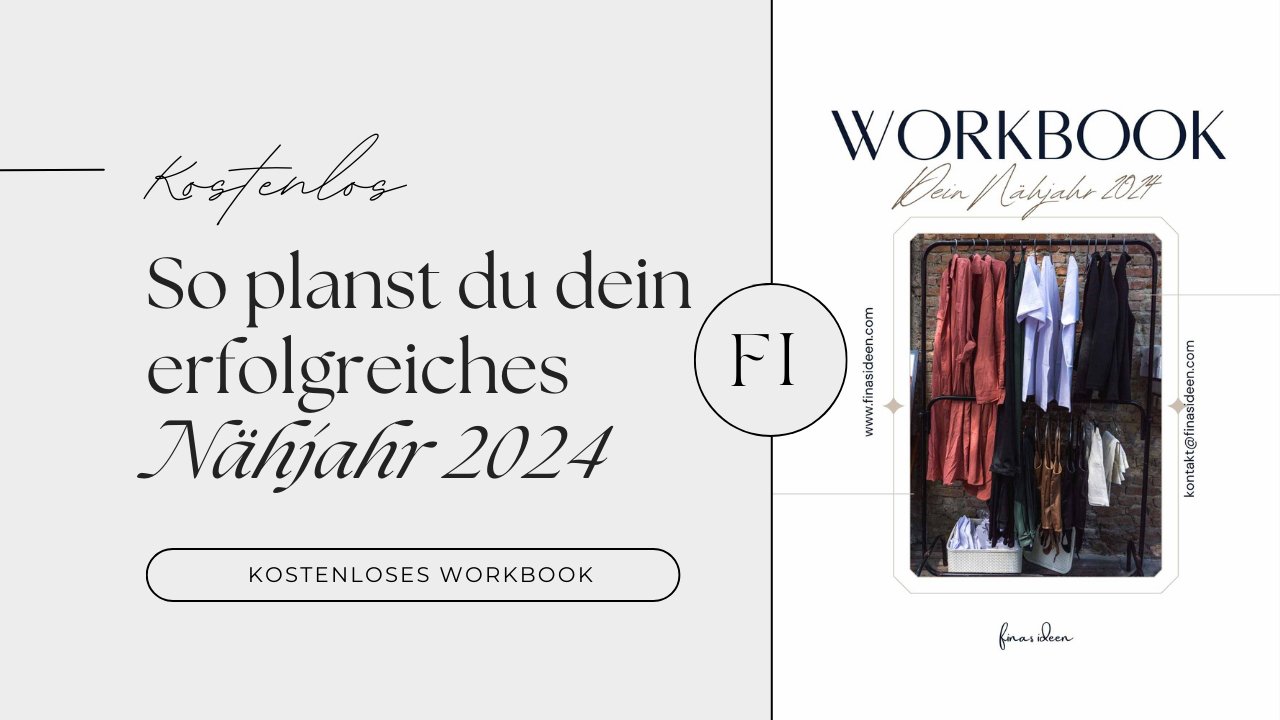 Workbook für dein erfolgreiches Nähjahr 2024 - FinasIdeen