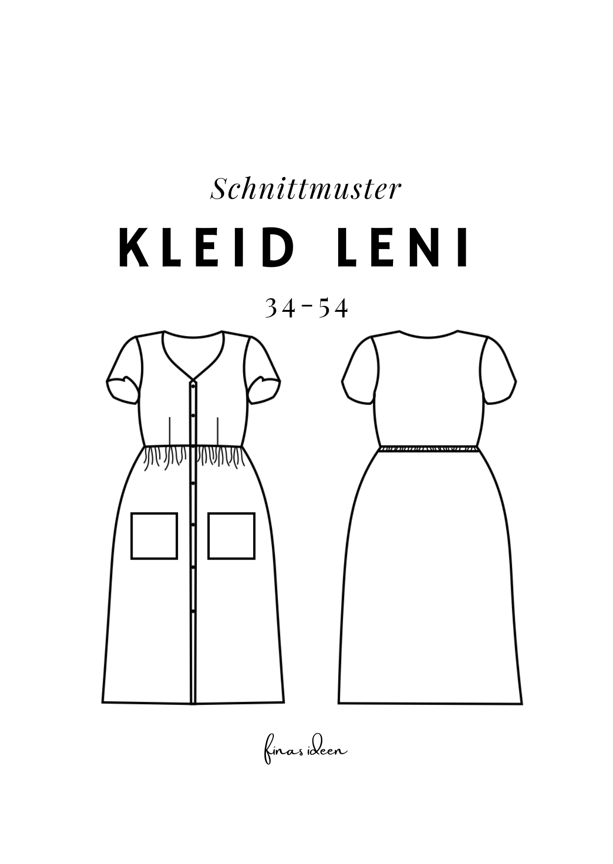 Leni- Kleid mit Raffung