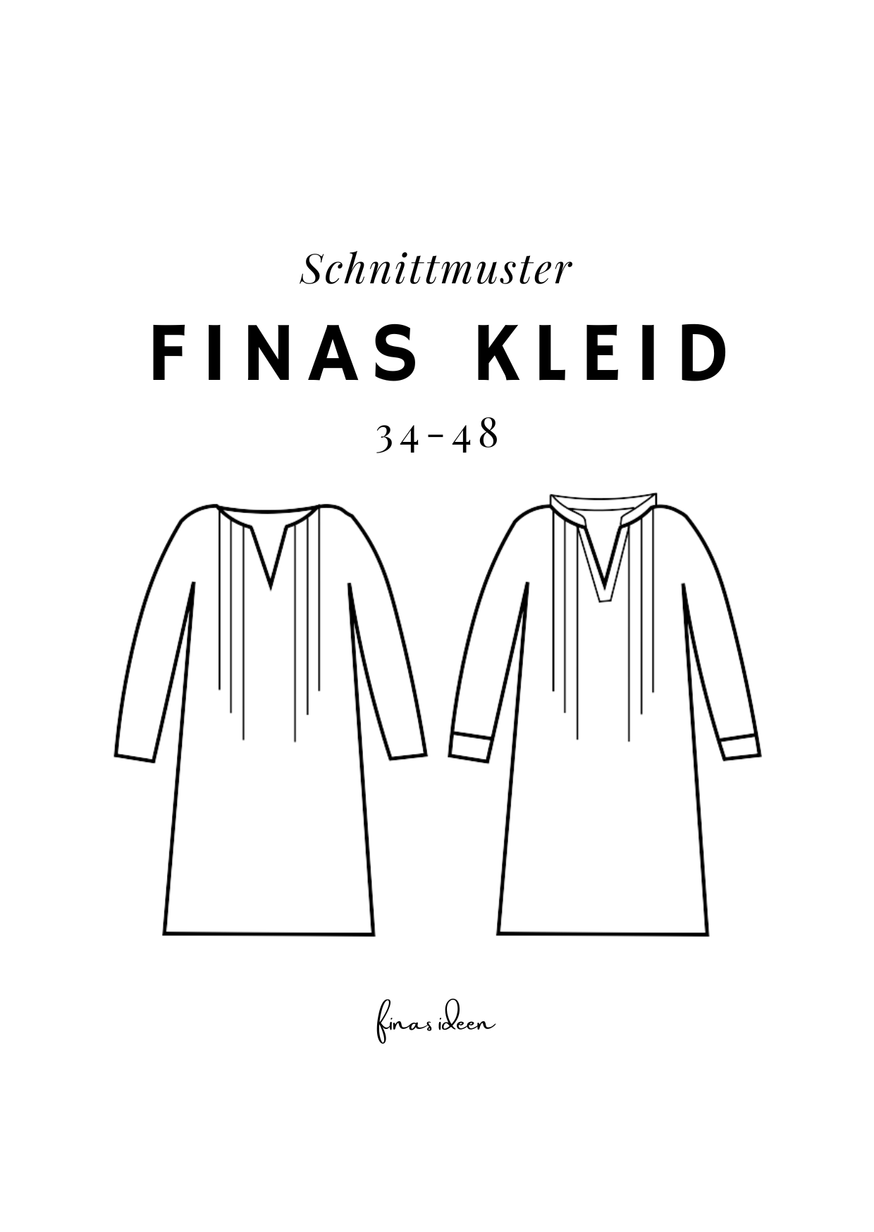 Finas-Kleid-legeres Kleid-Biesen-FinasIdeen-Schnittmuster