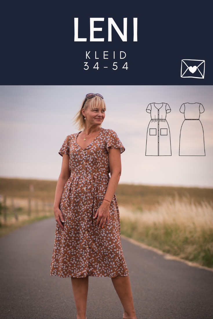 Leni- Kleid (Papierschnittmuster)