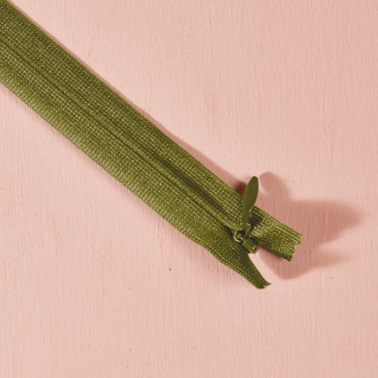 Reißverschluss ivy green 60cm - nahtverdeckt - FinasIdeen