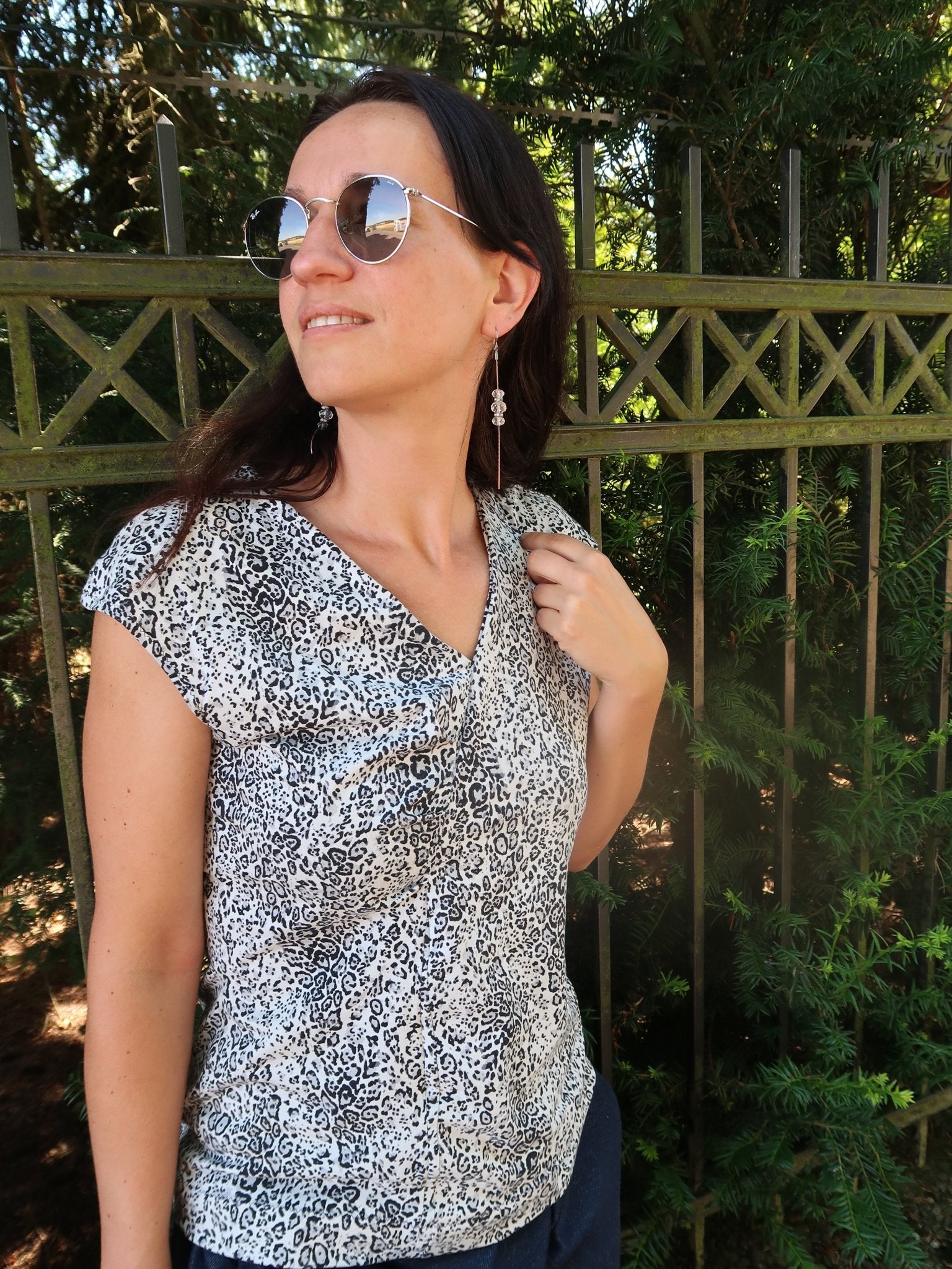 Alea - Shirt mit gerafftem Vorderteil (Papierschnittmuster) - FinasIdeen
