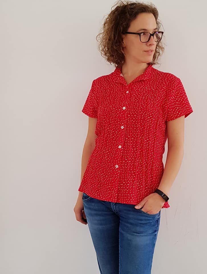 Anna- Bluse mit Biesen - FinasIdeen