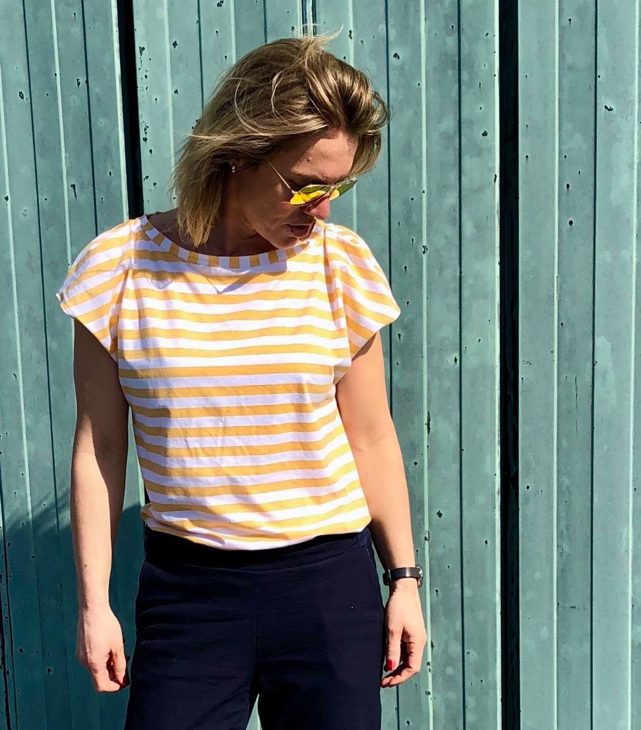 Clara- Shirt oder Kleid mit raffinierter Schulterpartie - FinasIdeen