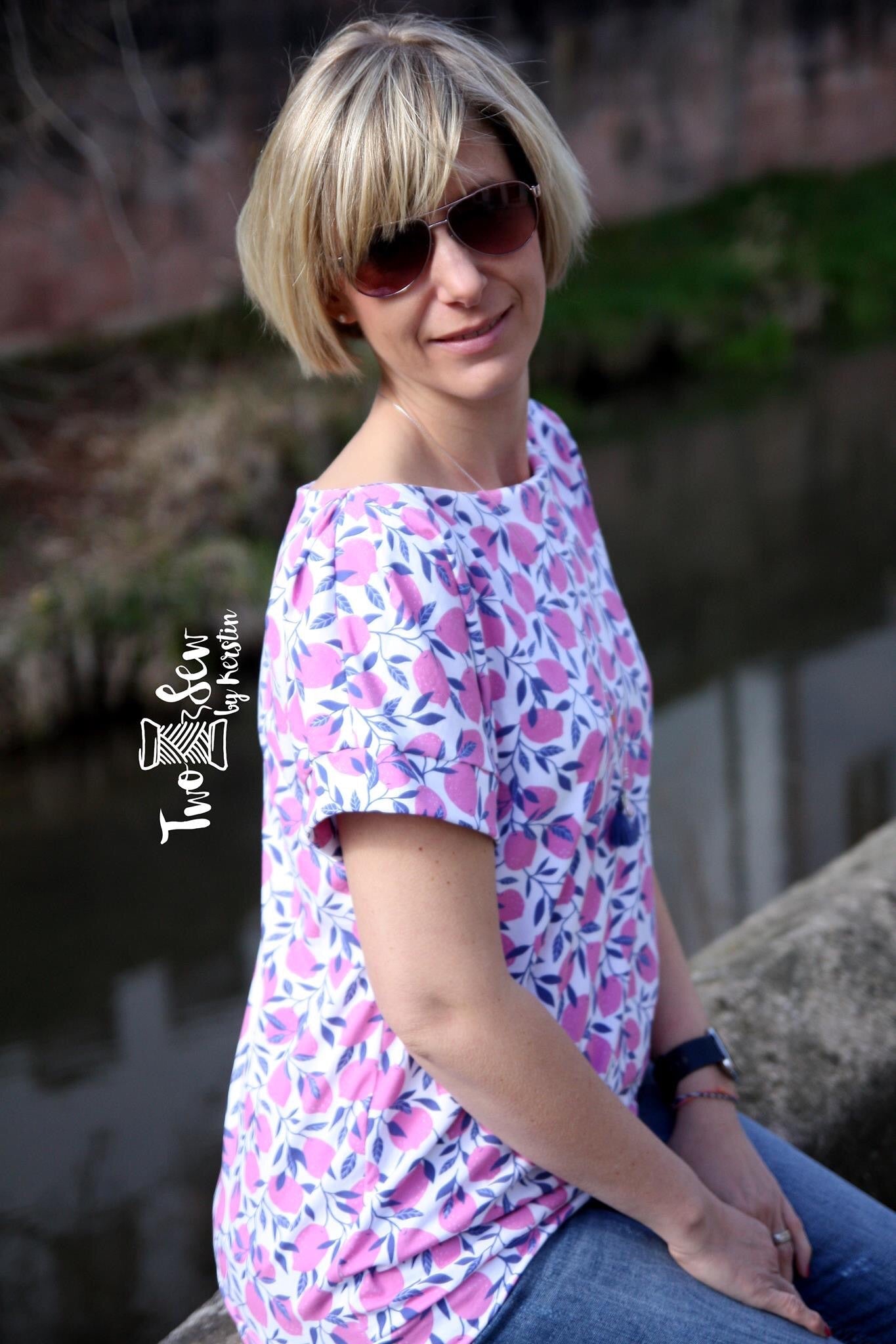 Clara- Shirt oder Kleid mit raffinierter Schulterpartie - FinasIdeen