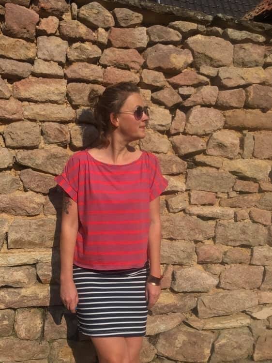 Clara- Shirt oder Kleid mit raffinierter Schulterpartie - FinasIdeen