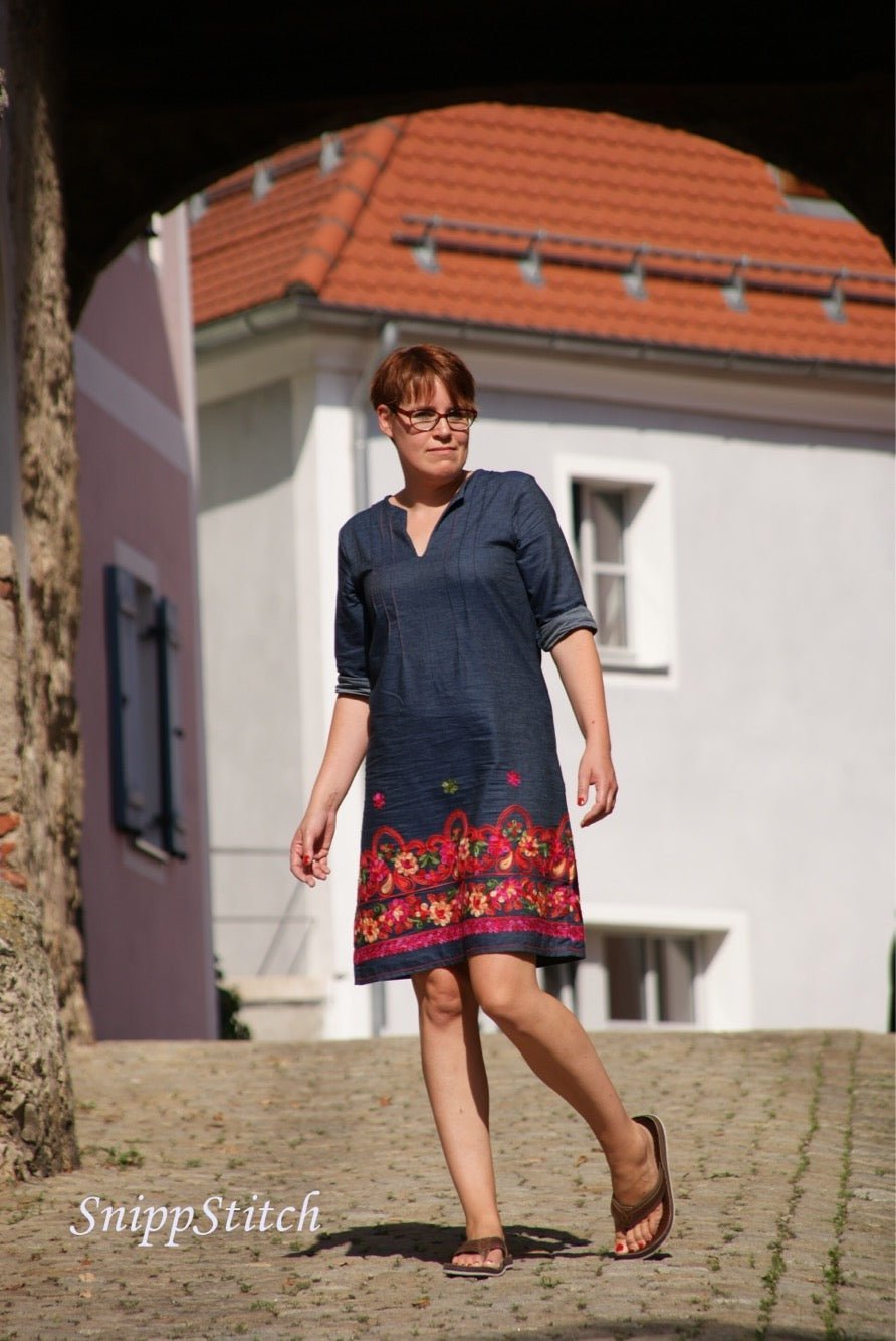 Finas Kleid- legeres Kleid mit wunderschönen Biesen - FinasIdeen