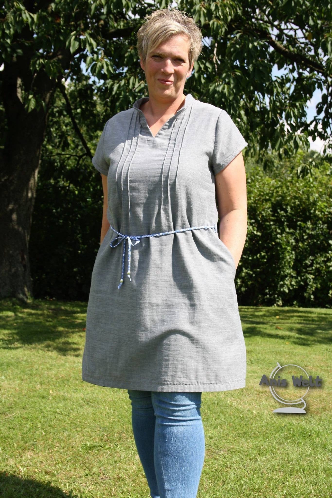 Finas-Kleid-legeres Kleid-Biesen-FinasIdeen-Schnittmuster