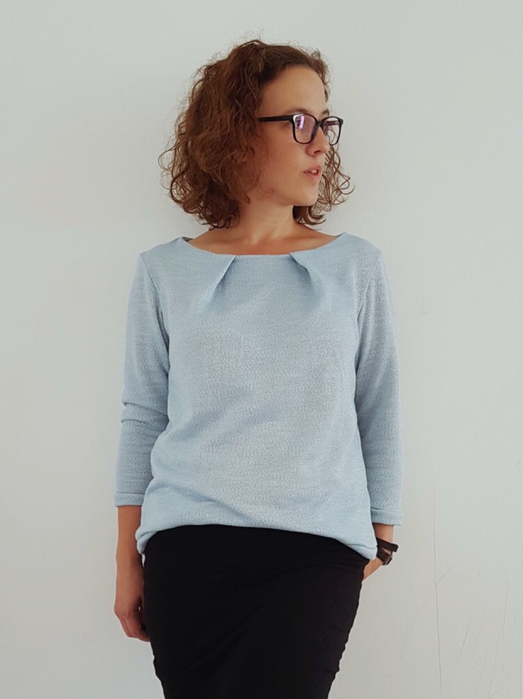 Just Me- Pullover oder Shirt mit tollem Ausschnitt - FinasIdeen