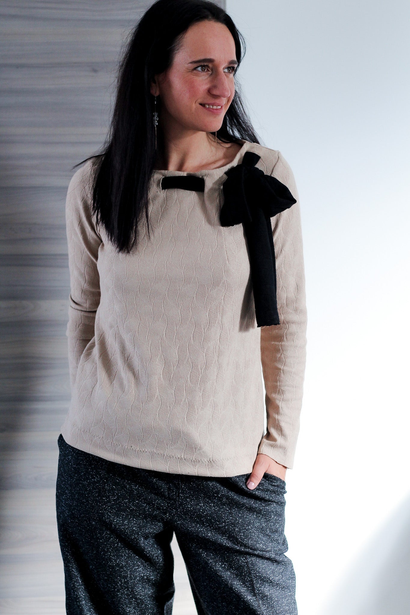 Just Me- Pullover oder Shirt mit tollem Ausschnitt - FinasIdeen