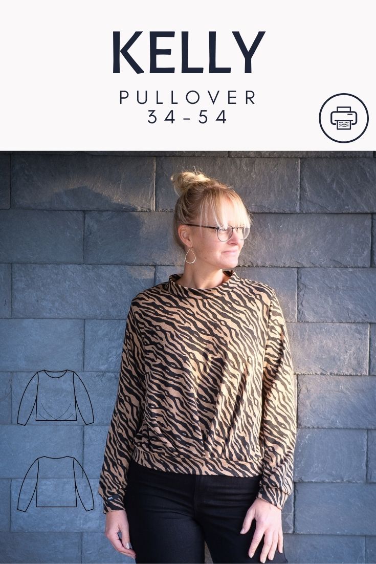 Kelly - Pullover mit Faltenfront - FinasIdeen