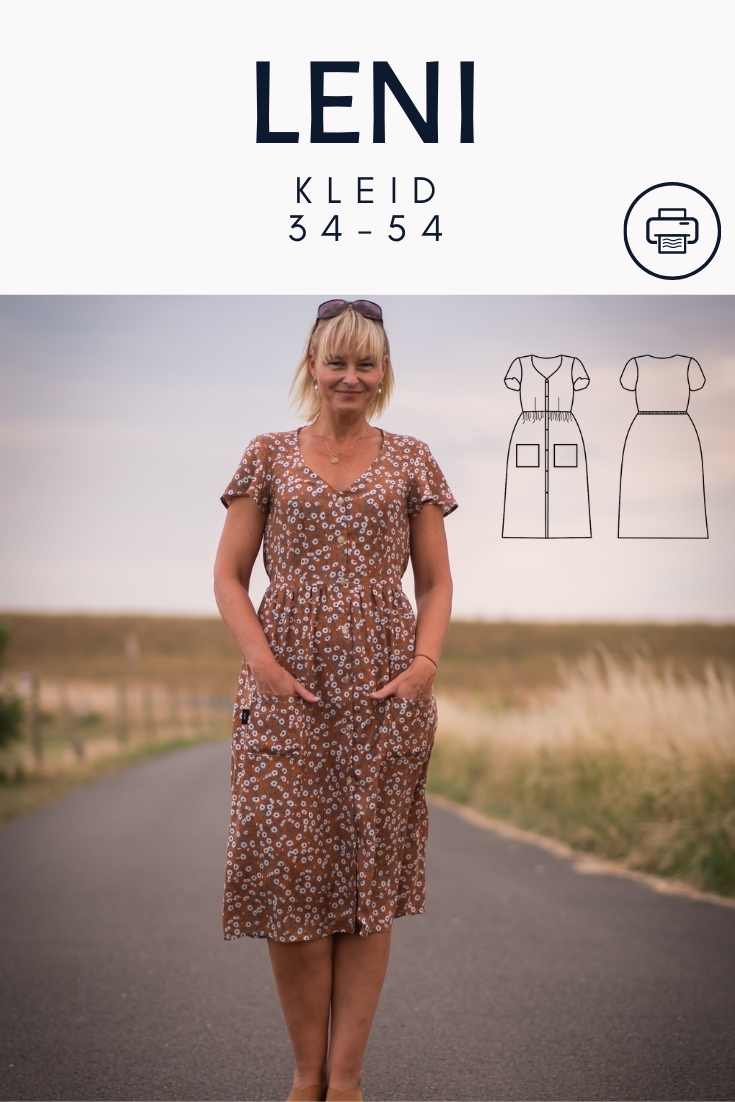 Leni- Kleid mit Raffung - FinasIdeen