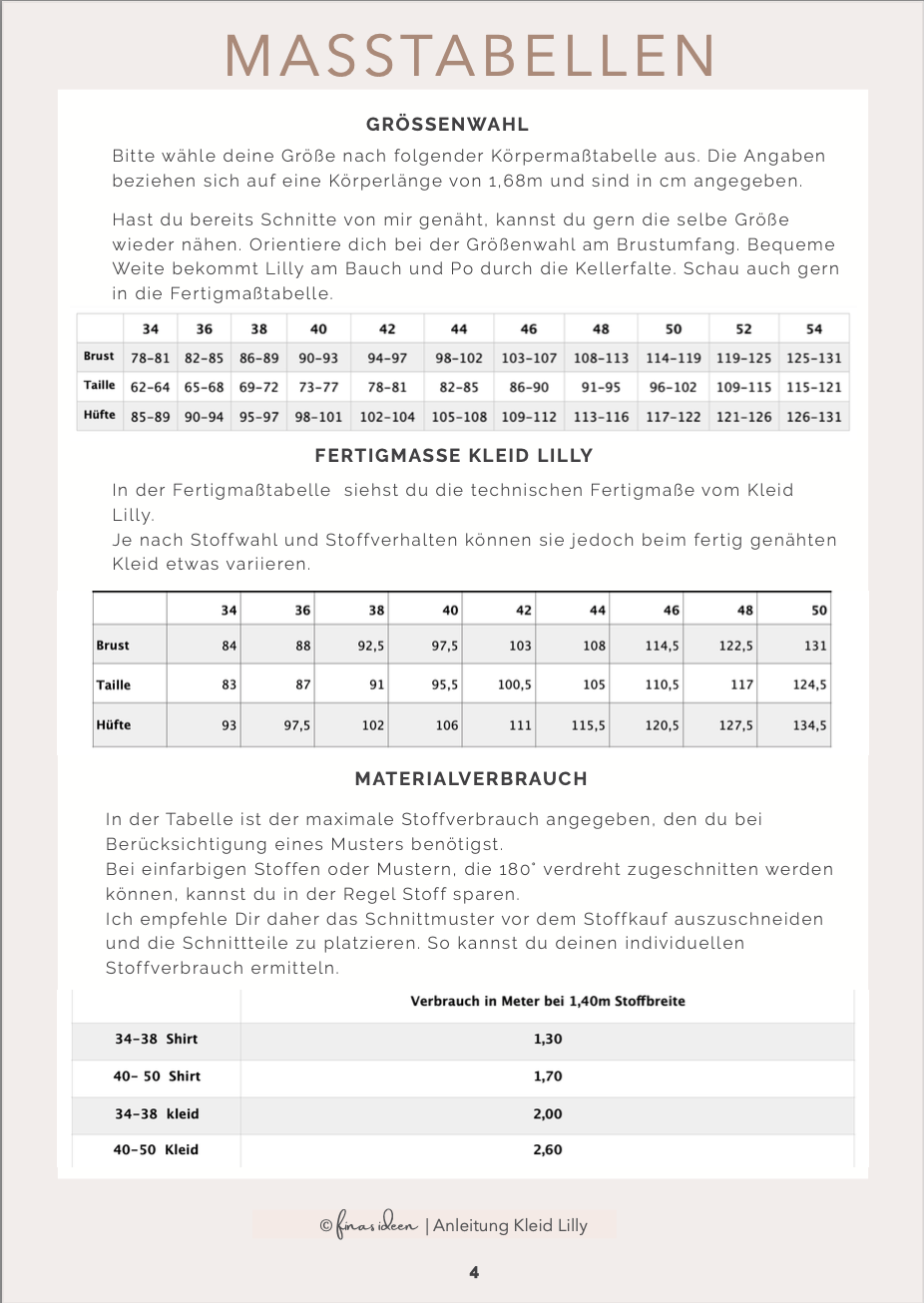 Lilly - Kleid oder Shirt - FinasIdeen