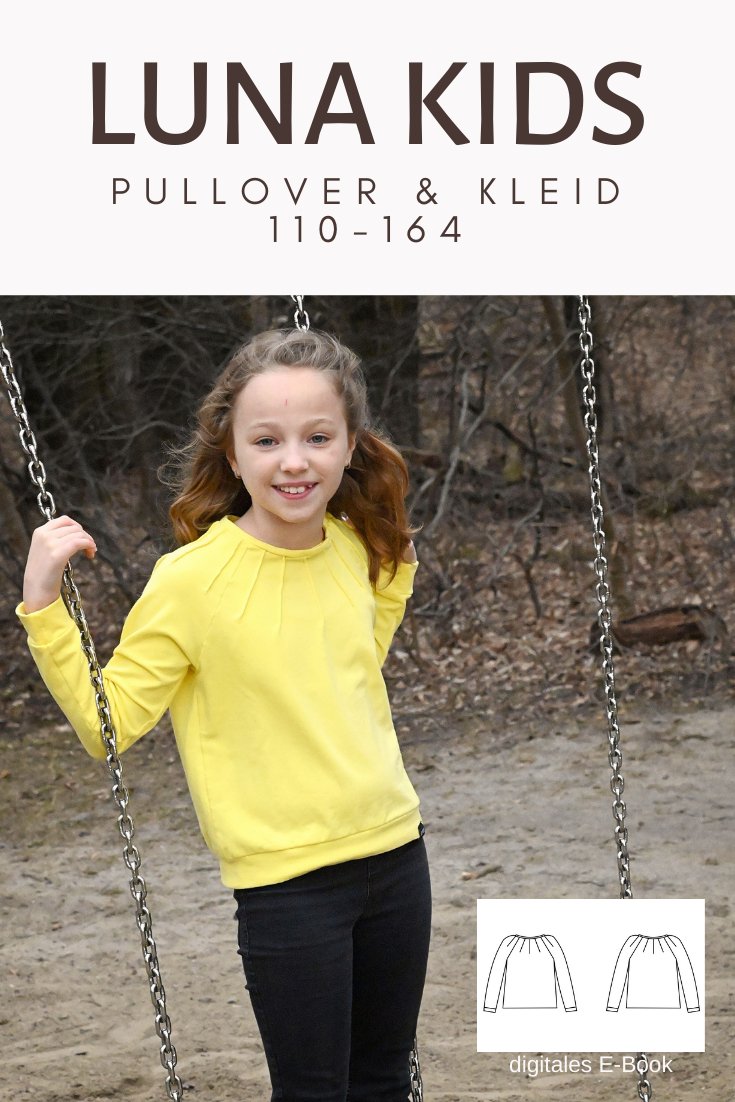Luna Kids - Pullover mit Biesen - FinasIdeen