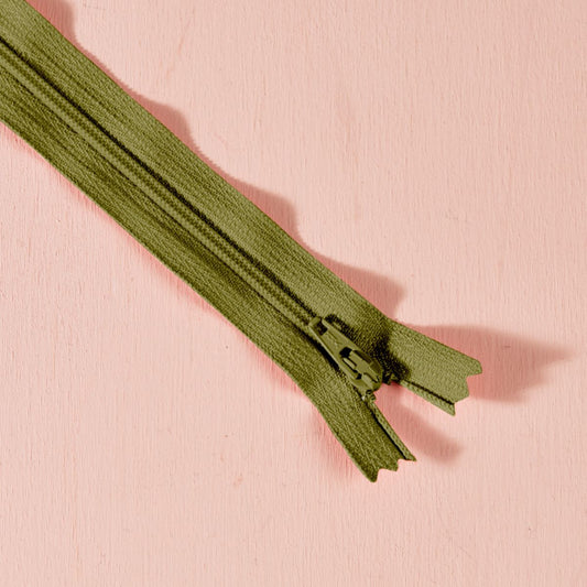 Reißverschluss ivy green 20cm - sichtbar - FinasIdeen