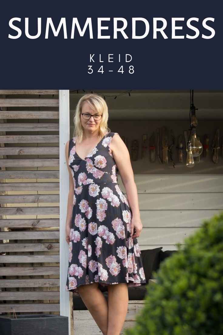 SummerDress- feminines Sommer Kleid mit 2 Ausschnittvarianten - FinasIdeen