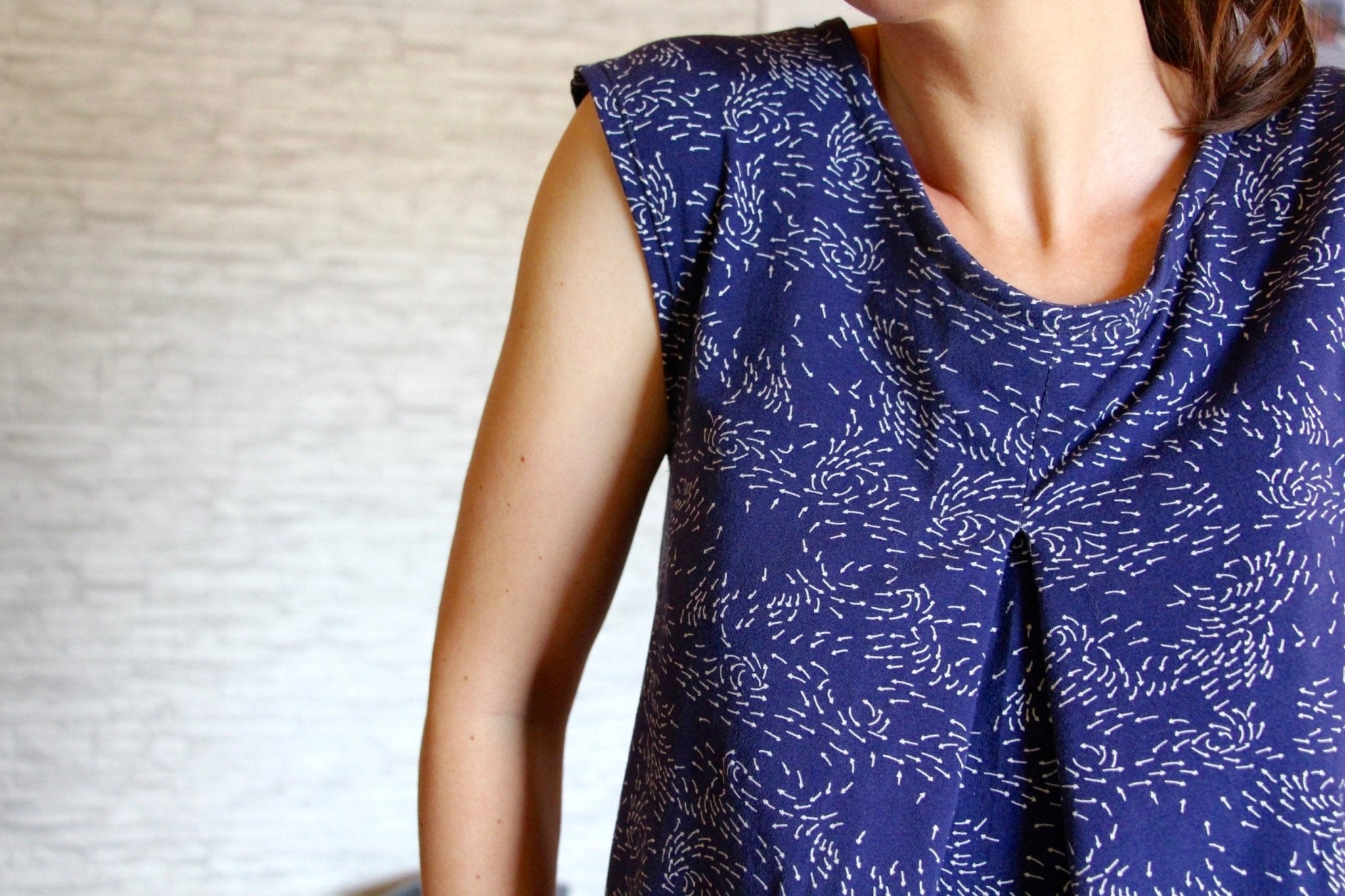 Sunny Me- Shirt mit Kellerfalte - FinasIdeen