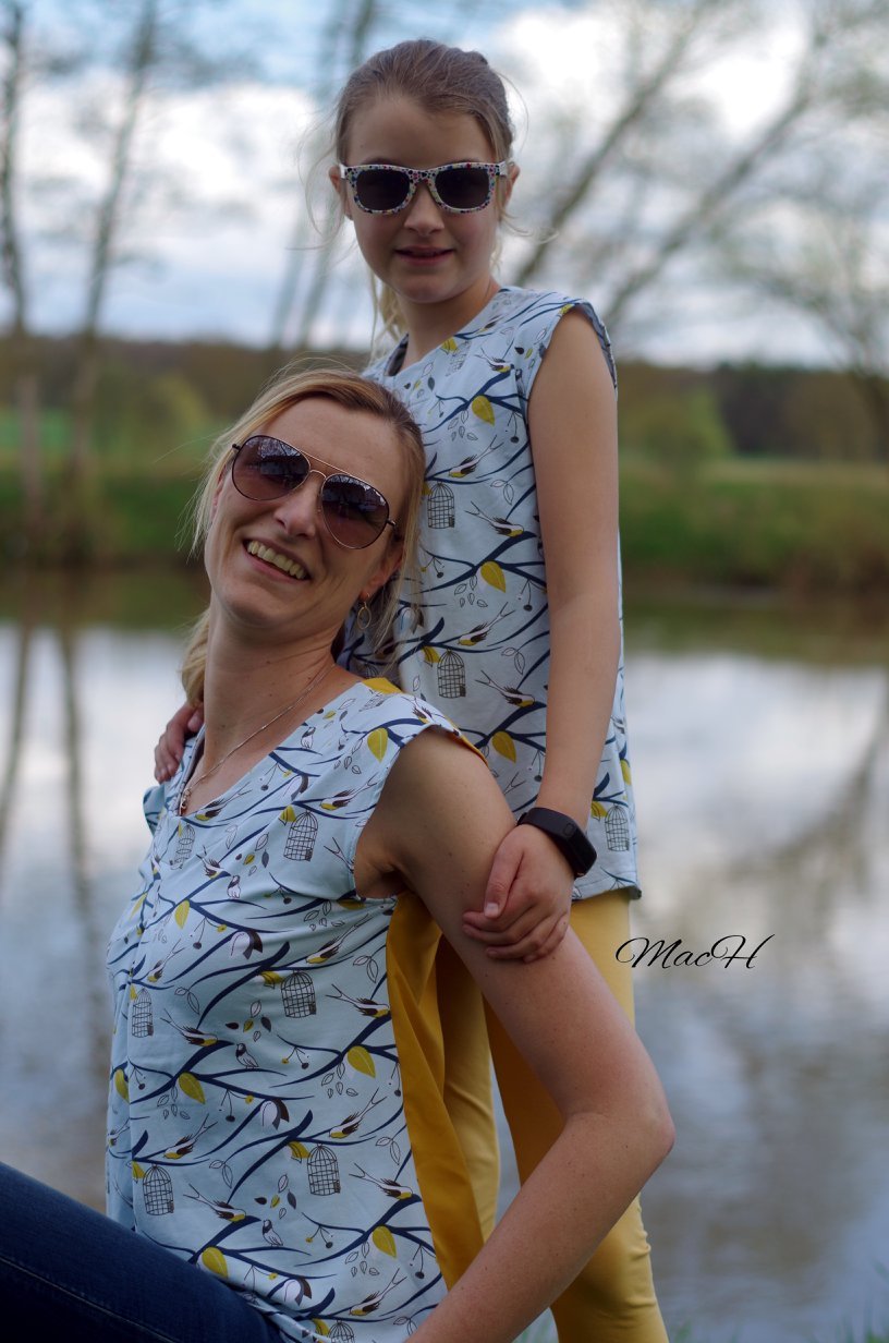 Sunny Me- Shirt mit Kellerfalte - FinasIdeen