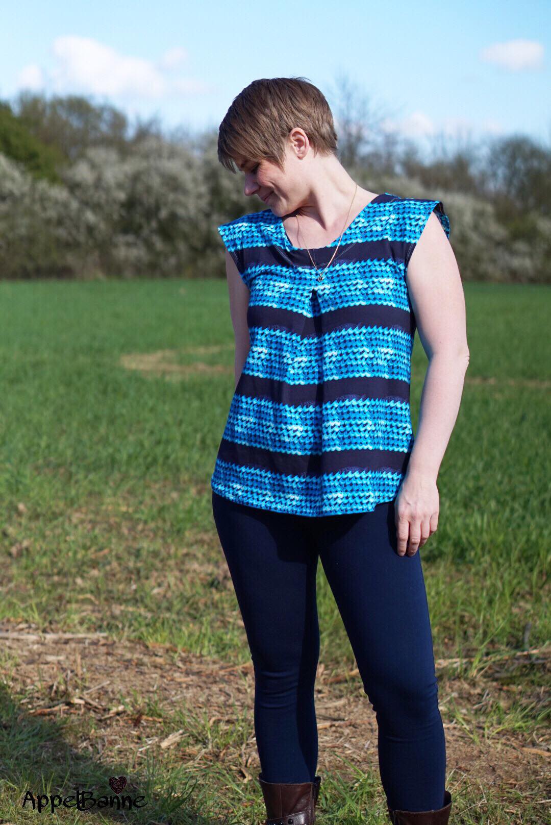 Sunny Me- Shirt mit Kellerfalte - FinasIdeen