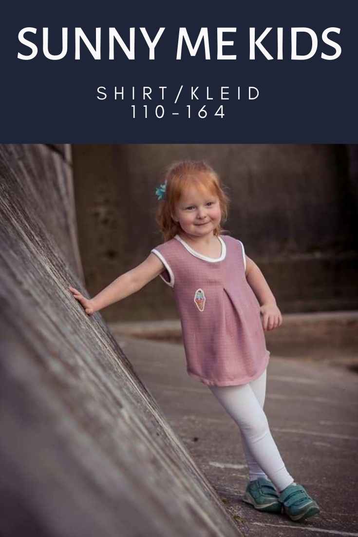 SunnyMe Kids - Mädchen Shirt mit Kellerfalte - FinasIdeen
