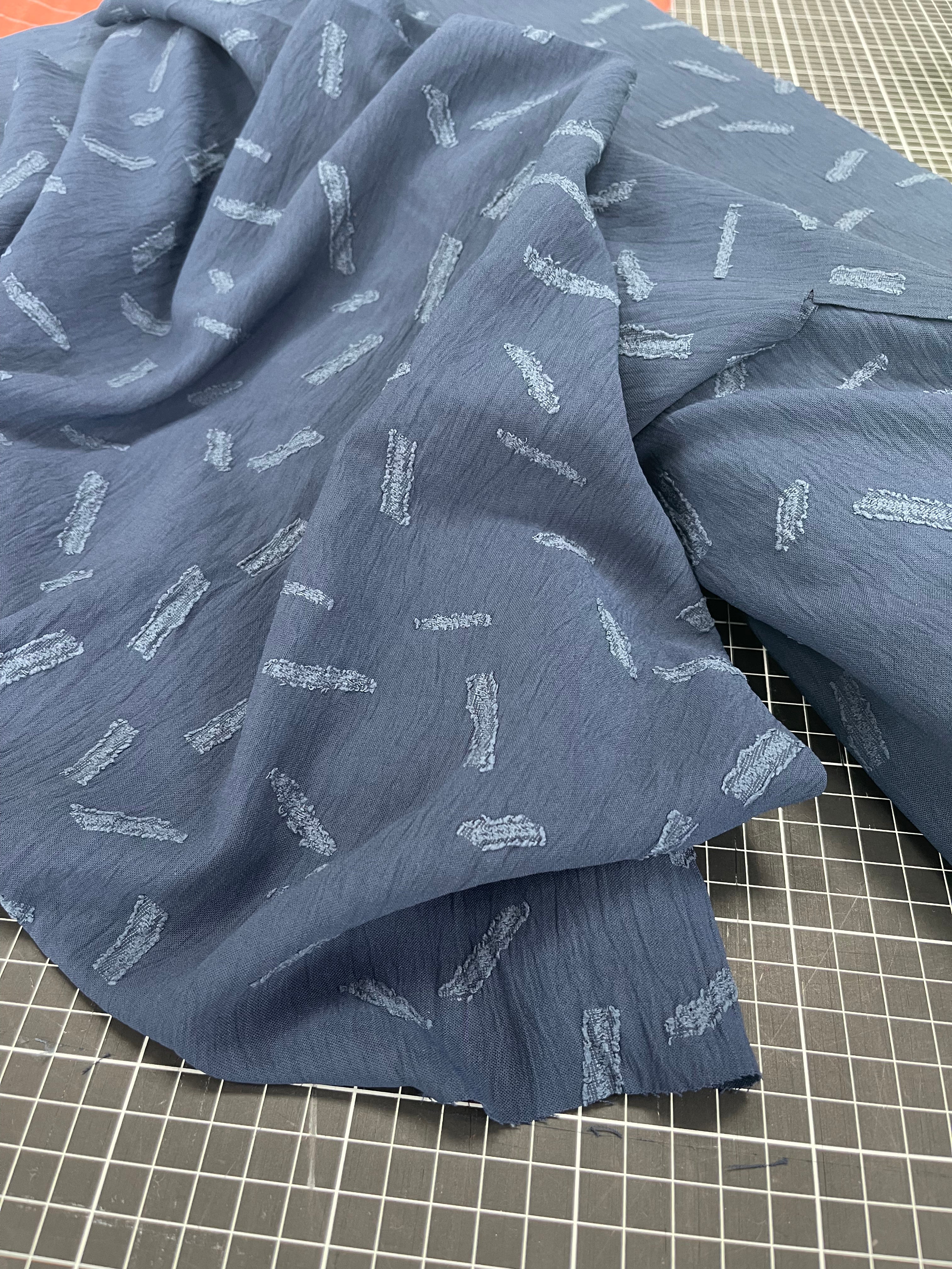 Dobby Jacquard (dunkelblau)