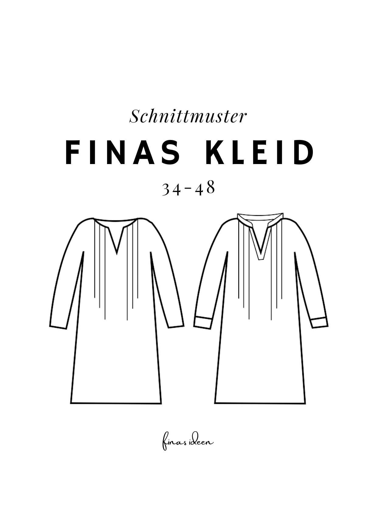 Finas Kleid- legeres Kleid mit Biesen