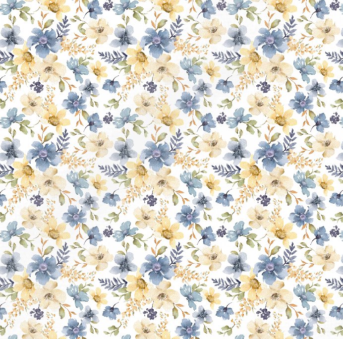 Frühlingsblumen blau-gelb - FinasIdeen