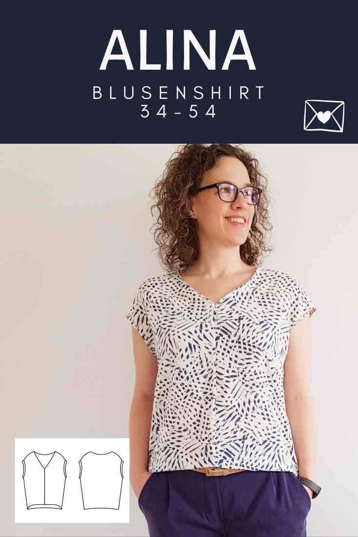 Alina - Blusenshirt (Papierschnittmuster) - FinasIdeen