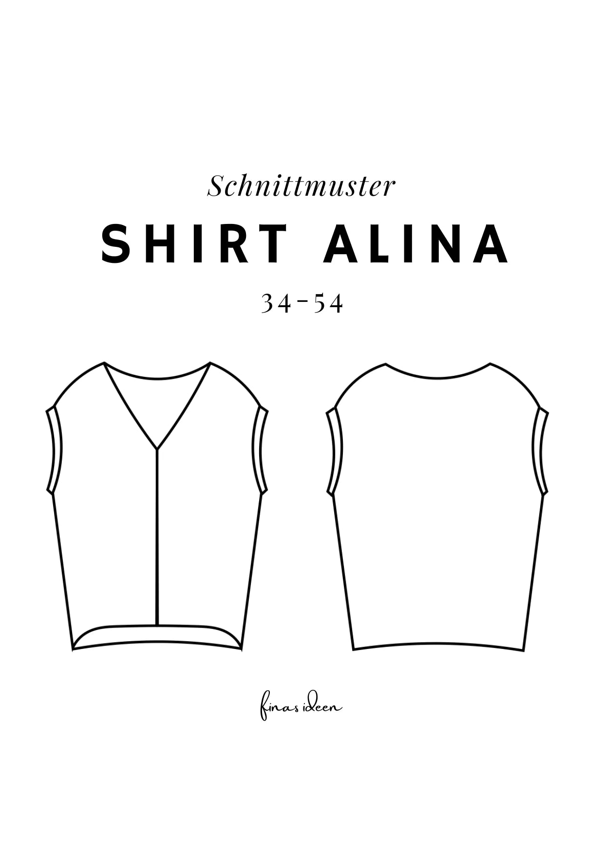 Alina - Blusenshirt (Papierschnittmuster) - FinasIdeen