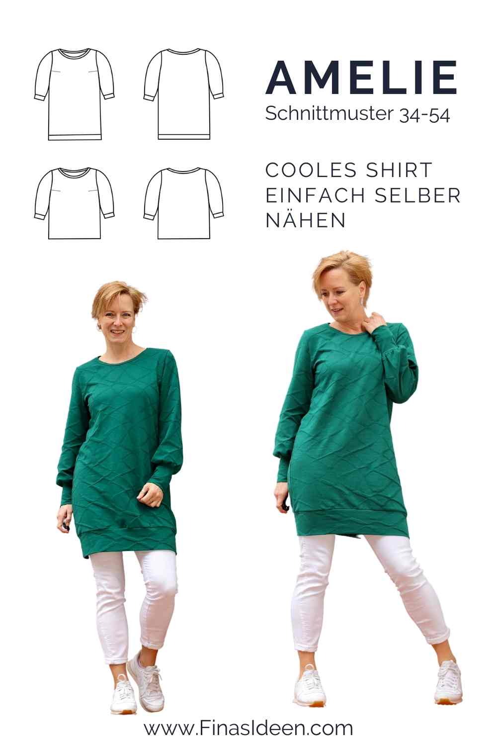 Amelie- klassisches Shirt - FinasIdeen