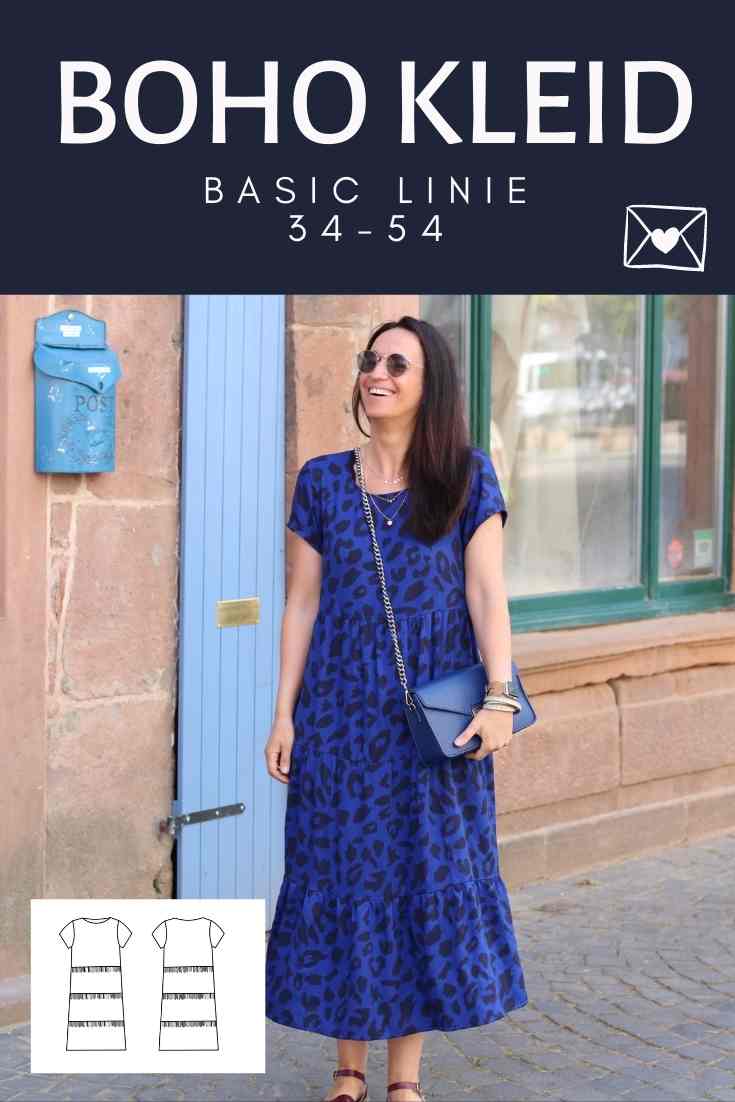 Basic Boho Kleid (Papierschnittmuster) - FinasIdeen