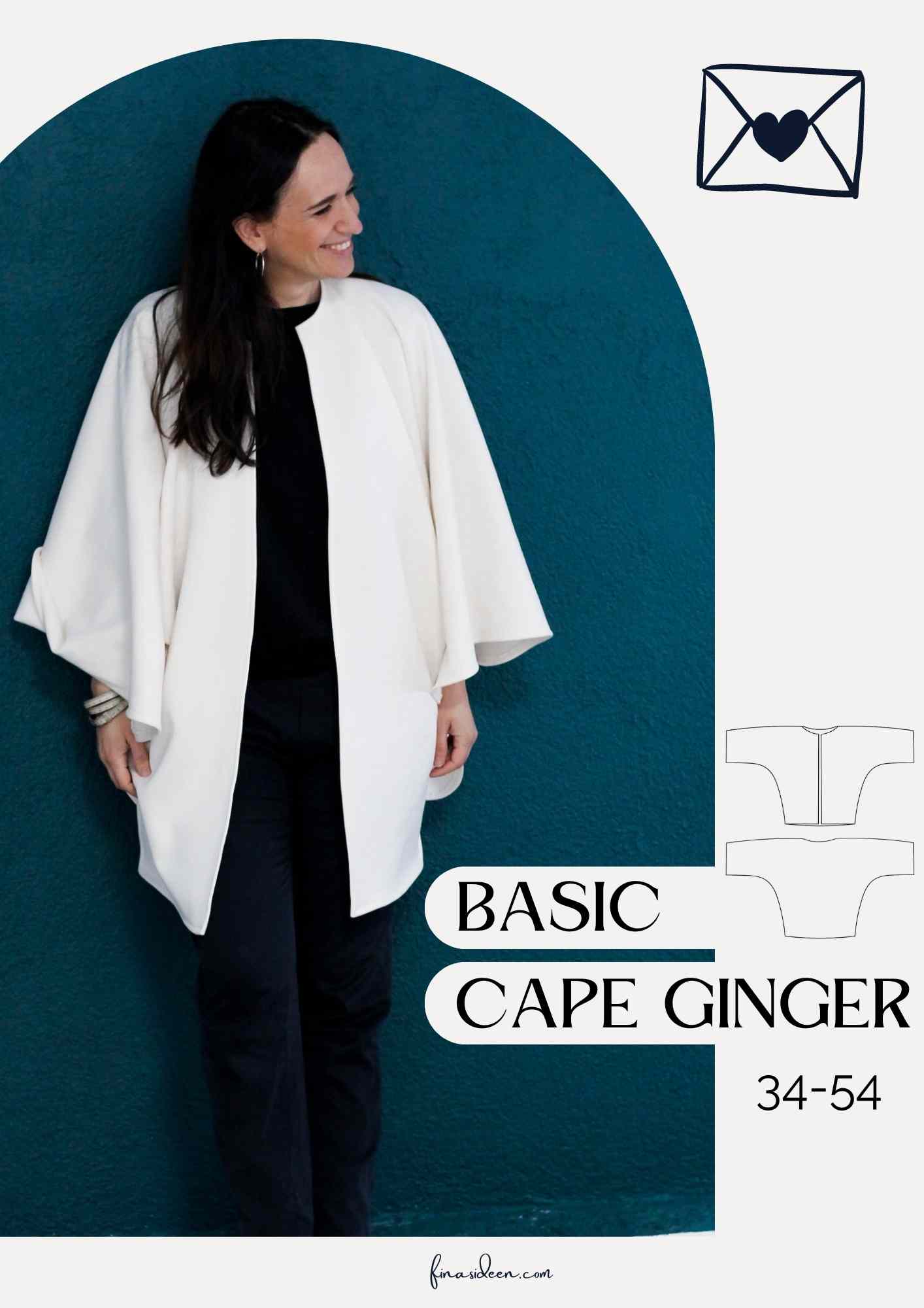 Basic Cape Ginger (Papierschnittmuster) - FinasIdeen