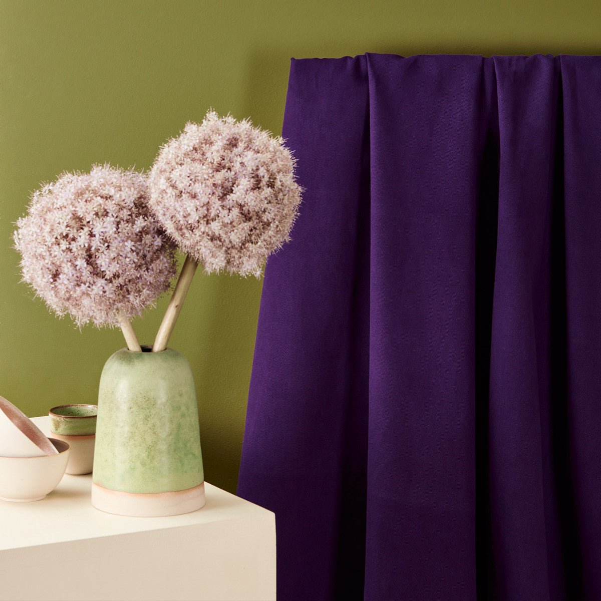 Baumwoll Gabardine majestic purple - FinasIdeen