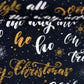 Baumwolle Kim - weihnachtliche Schriftzüge schwarz - FinasIdeen