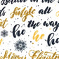 Baumwolle Kim - weihnachtliche Schriftzüge weiß - FinasIdeen