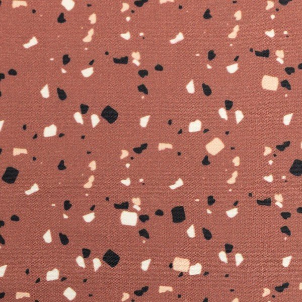 Baumwolle Terrazzo terracotta - FinasIdeen