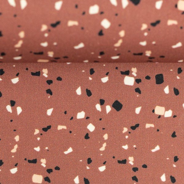 Baumwolle Terrazzo terracotta - FinasIdeen