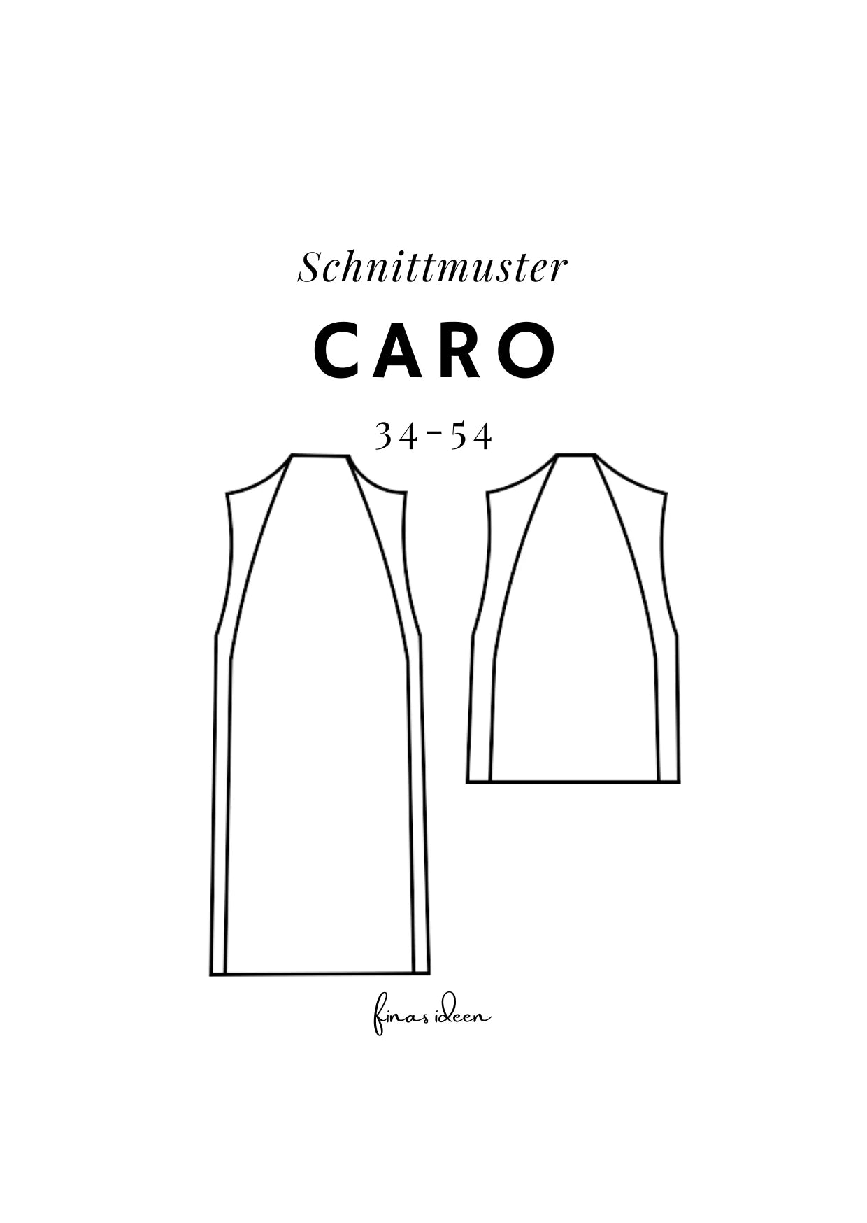 Caro - Pullunder Kleid (Papierschnittmuster) - FinasIdeen