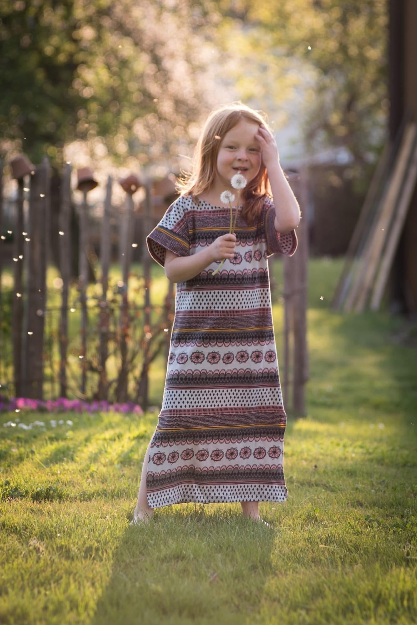 Clara Kids - lässiges Kleid/ Shirt mit Falte - FinasIdeen-Schnittmuster