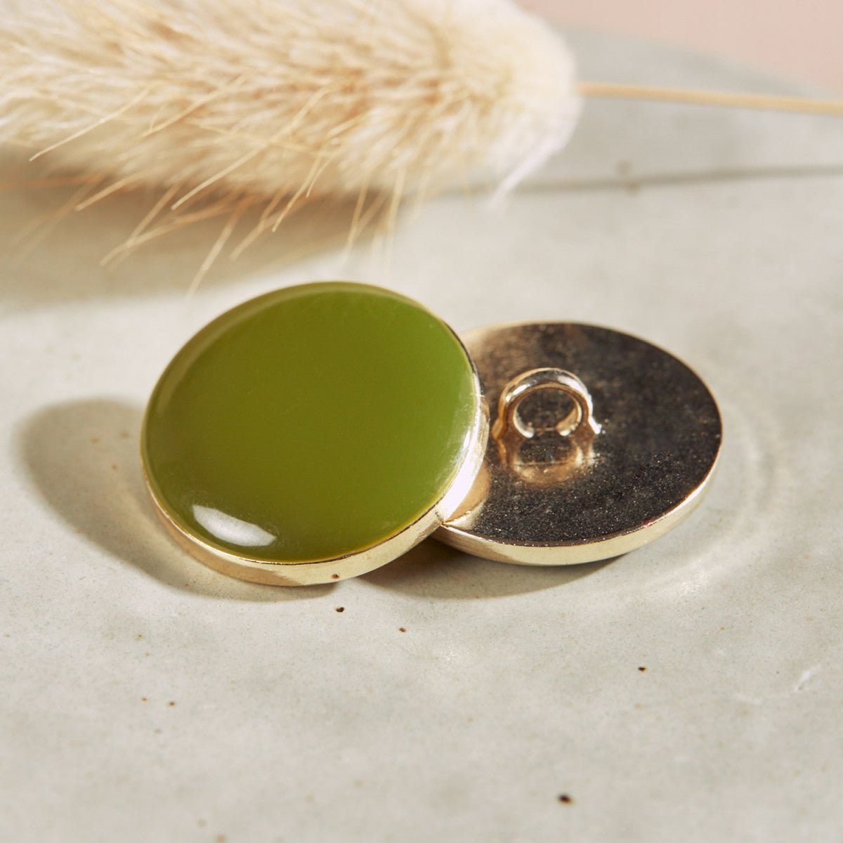 Dotty Button matcha leaf - FinasIdeen