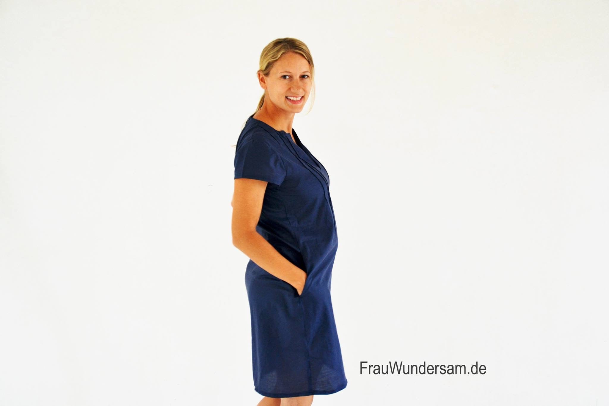 Finas Kleid- legeres Kleid mit wunderschönen Biesen (Papierschnittmuster) - FinasIdeen