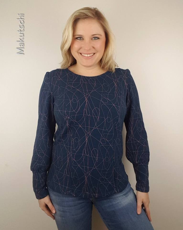 Finas Pullover- Pullover mit Princessnähten (Papierschnittmuster) - FinasIdeen-Schnittmuster