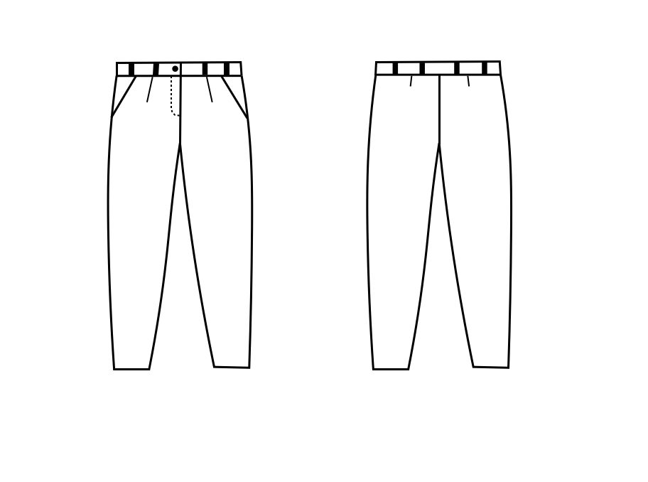 Jessy - Hose mit Reißverschluss (Papierschnittmuster) - FinasIdeen
