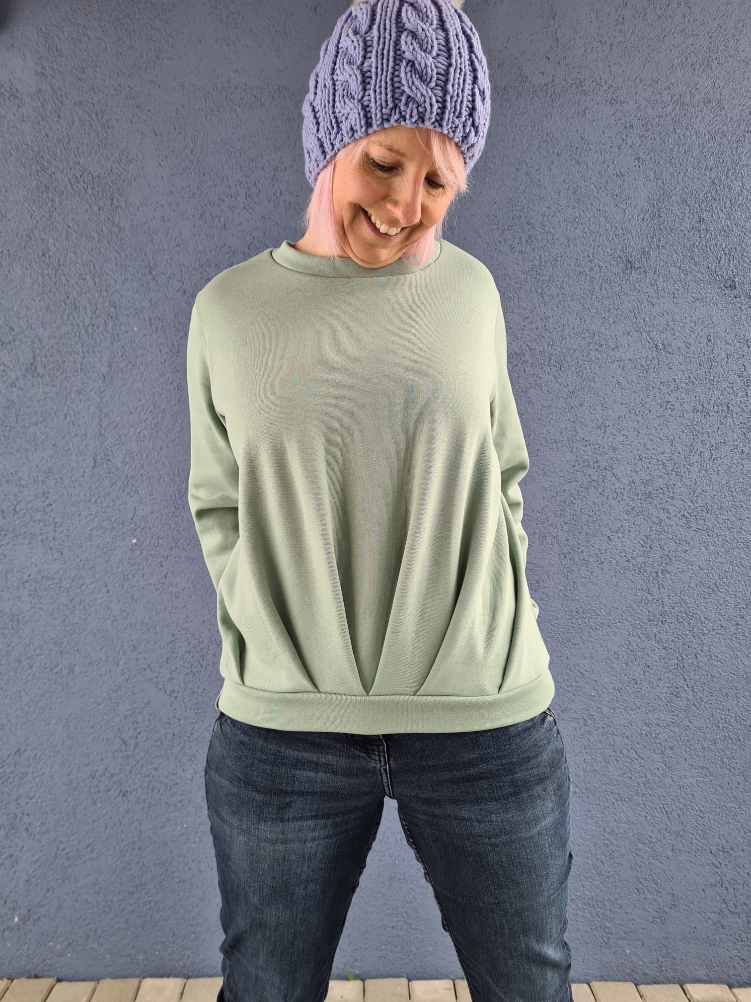 Kelly - Pullover mit Faltenfront - FinasIdeen