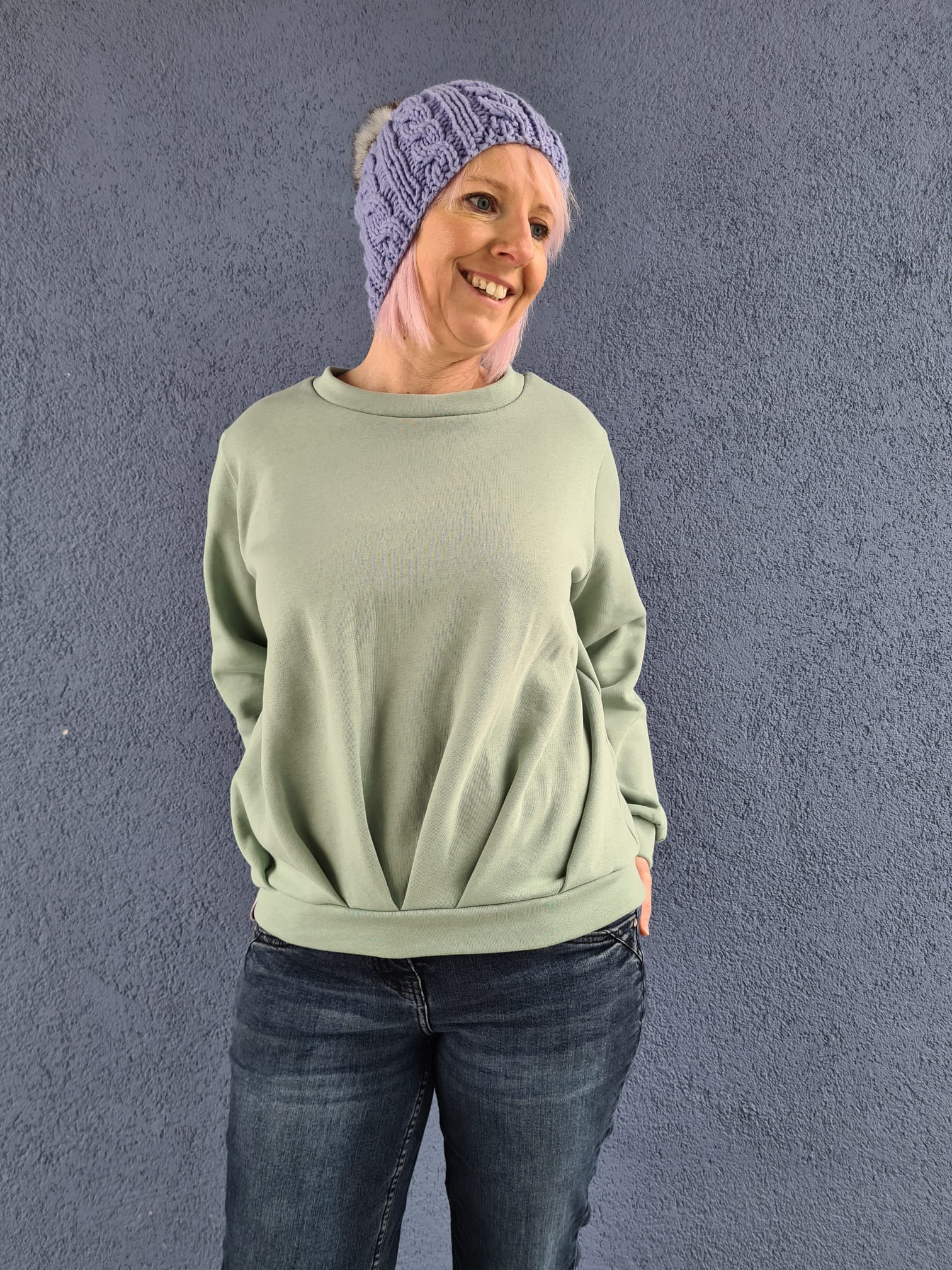 Kelly - Pullover mit Faltenfront - FinasIdeen