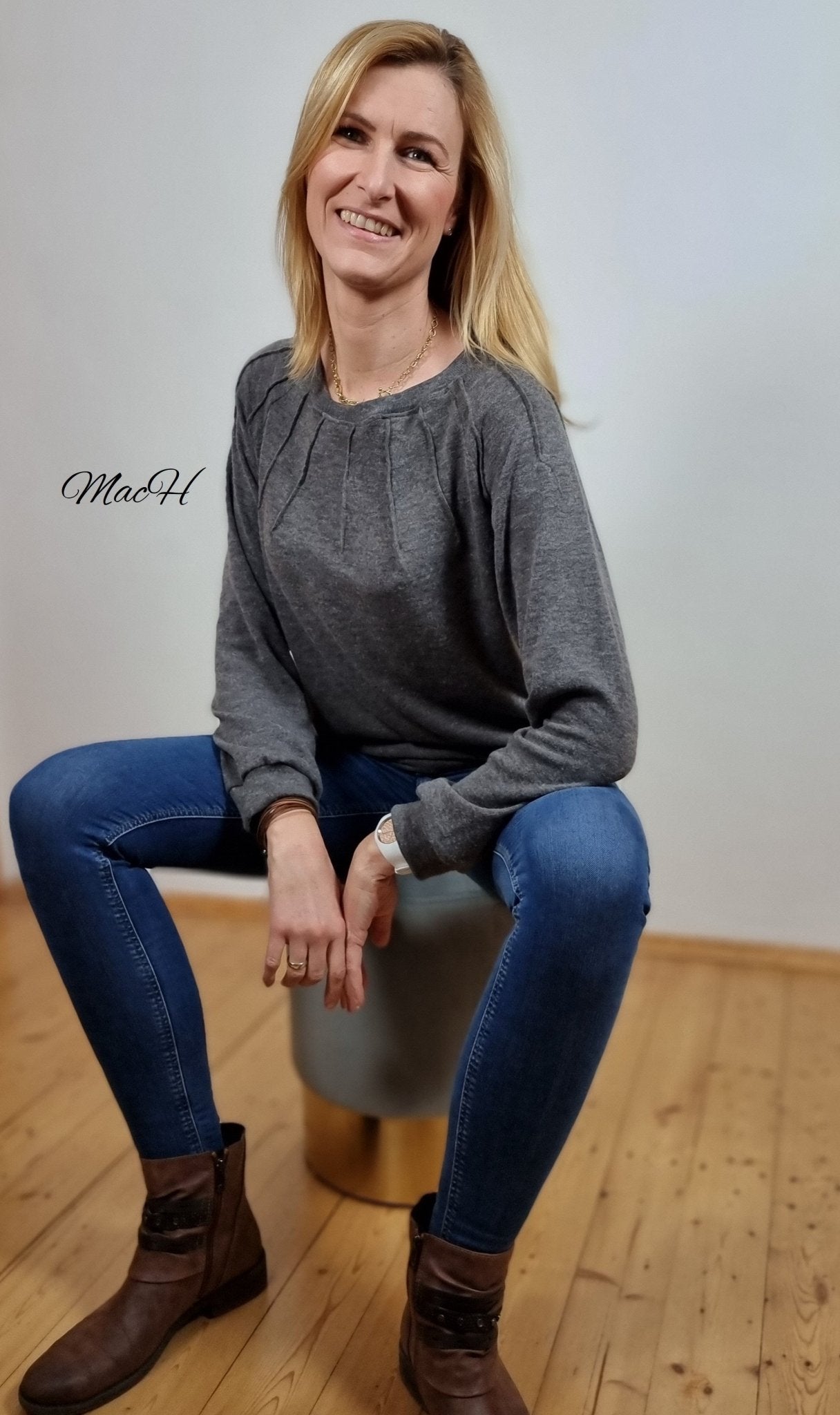 Luna - Pullover mit Biesen (Papierschnittmuster) - FinasIdeen