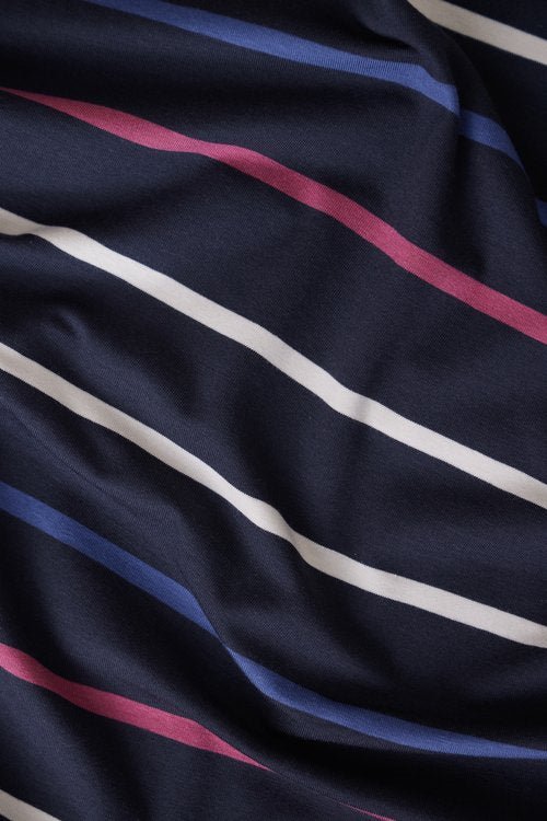 Nova Stripe Jersey (Tencel-Baumwolle) dark navy - FinasIdeen