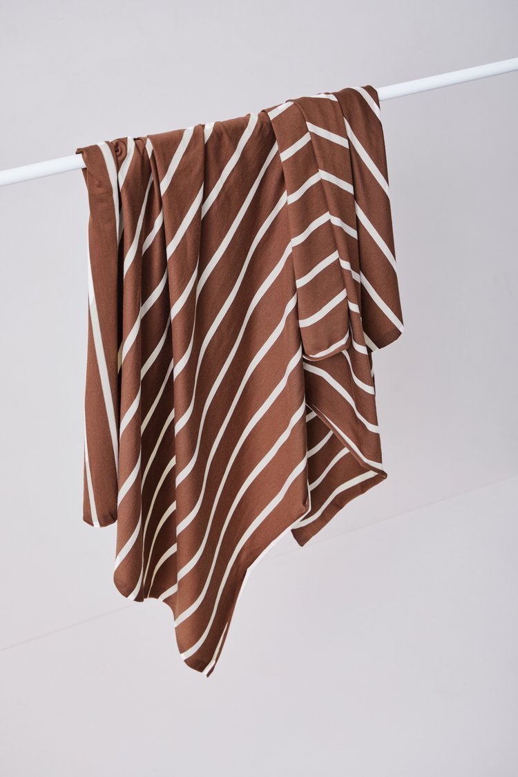 Nova Stripe Jersey (Tencel-Baumwolle) pecan - FinasIdeen