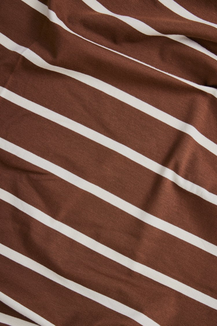 Nova Stripe Jersey (Tencel-Baumwolle) pecan - FinasIdeen